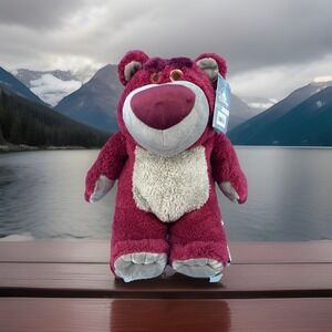 NWT Disney Pixar Store Lotso Huggin Bear 12" Plush Toy Story 3 Strawberry Scent